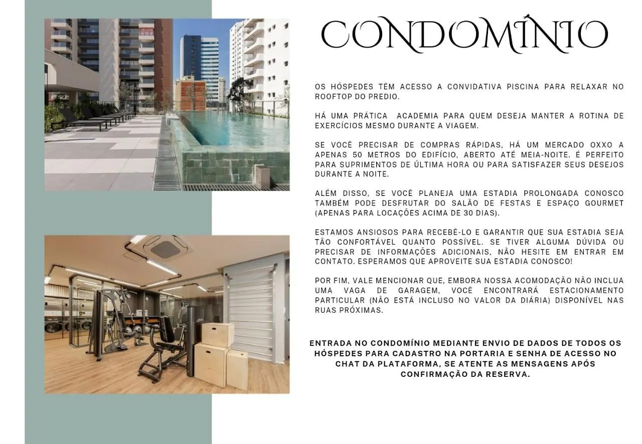Apartment Easy Star - Lindo Studio No Coracao Do Brooklin! - Zm01H Sao Paulo